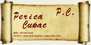 Perica Cupać vizit kartica